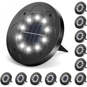 Solar Lights Outdoor Waterproof LED In Ground Pathway Yard Garden Walkway